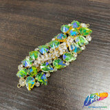 Fancy Wavy Motif Rhinestone Applique, YH-508