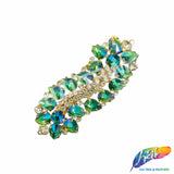 Fancy Wavy Motif Rhinestone Applique, YH-508