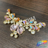 Fancy Jewel Motif Rhinestone Applique, YH-511
