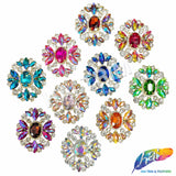 Fancy Oval Medallion Rhinestone Applique, YH-512