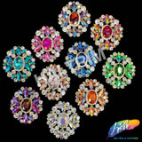 Fancy Oval Medallion Rhinestone Applique, YH-512