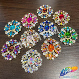 Fancy Oval Medallion Rhinestone Applique, YH-512