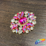 Fancy Oval Medallion Rhinestone Applique, YH-512