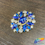 Fancy Oval Medallion Rhinestone Applique, YH-512