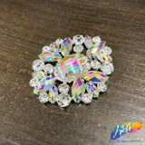 Fancy Oval Medallion Rhinestone Applique, YH-512