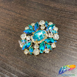 Fancy Oval Medallion Rhinestone Applique, YH-512