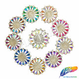 Fancy Flower Medallion Rhinestone Applique, YH-513