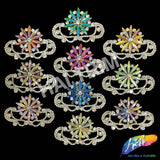 Fancy Star Motif Rhinestone Applique, YH-514