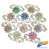 Fancy Star Motif Rhinestone Applique, YH-514