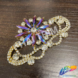 Fancy Star Motif Rhinestone Applique, YH-514