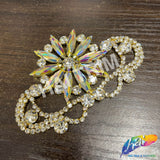 Fancy Star Motif Rhinestone Applique, YH-514