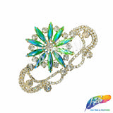 Fancy Star Motif Rhinestone Applique, YH-514