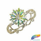 Fancy Star Motif Rhinestone Applique, YH-514