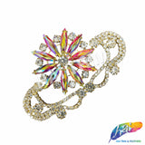 Fancy Star Motif Rhinestone Applique, YH-514