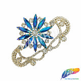 Fancy Star Motif Rhinestone Applique, YH-514