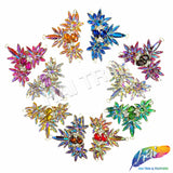 Fancy Spike Wing Motif Rhinestone Applique, YH-515