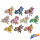Fancy Spike Wing Motif Rhinestone Applique, YH-515