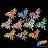 Fancy Spike Wing Motif Rhinestone Applique, YH-515