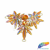 Fancy Spike Wing Motif Rhinestone Applique, YH-515