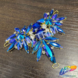 Fancy Spike Wing Motif Rhinestone Applique, YH-515