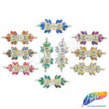 Fancy Color Motif Rhinestone Applique, YH-516