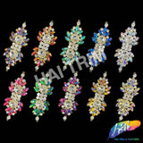 Fancy Color Motif Rhinestone Applique, YH-516