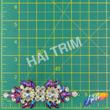 Fancy Color Motif Rhinestone Applique, YH-516