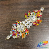 Fancy Color Motif Rhinestone Applique, YH-516