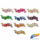 Fancy S-Shape Motif Rhinestone Applique, YH-517