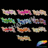 Fancy S-Shape Motif Rhinestone Applique, YH-517
