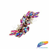 Fancy S-Shape Motif Rhinestone Applique, YH-517
