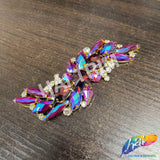 Fancy S-Shape Motif Rhinestone Applique, YH-517