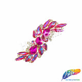 Fancy S-Shape Motif Rhinestone Applique, YH-517