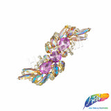 Fancy S-Shape Motif Rhinestone Applique, YH-517