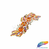 Fancy S-Shape Motif Rhinestone Applique, YH-517