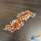 Fancy S-Shape Motif Rhinestone Applique, YH-517