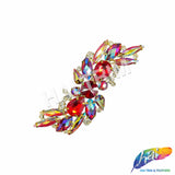 Fancy S-Shape Motif Rhinestone Applique, YH-517