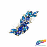 Fancy S-Shape Motif Rhinestone Applique, YH-517