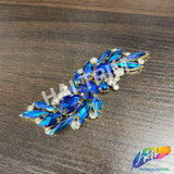 Fancy S-Shape Motif Rhinestone Applique, YH-517