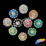Fancy Flower Medallion Rhinestone Applique, YH-518