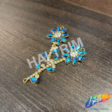 Fancy Flower Branch Rhinestone Applique, YH-519