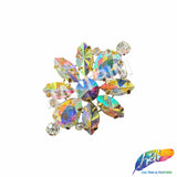 Fancy Flower Motif Rhinestone Applique, YH-520