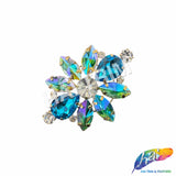 Fancy Flower Motif Rhinestone Applique, YH-520