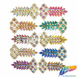 Fancy Spike Motif Rhinestone Applique, YH-521