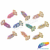 Fancy Spike Motif Rhinestone Applique, YH-521