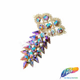 Fancy Spike Motif Rhinestone Applique, YH-521