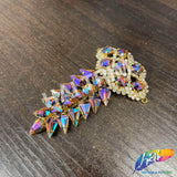 Fancy Spike Motif Rhinestone Applique, YH-521