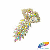 Fancy Spike Motif Rhinestone Applique, YH-521