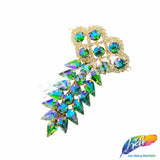 Fancy Spike Motif Rhinestone Applique, YH-521