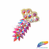 Fancy Spike Motif Rhinestone Applique, YH-521